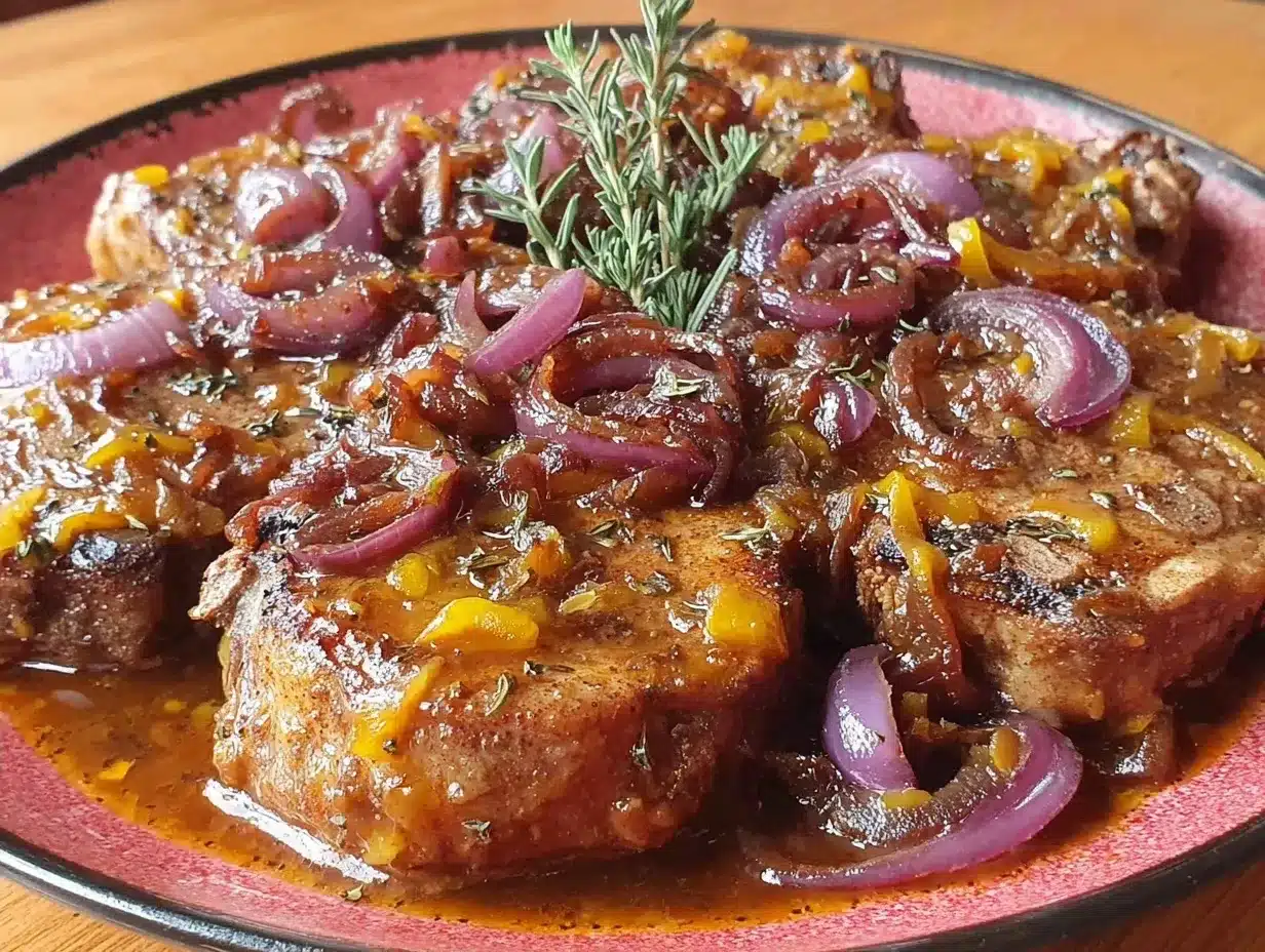 Apple Cider Braised Pork Chops: Budget-Friendly 1-Person Meal 4 apple cider braised pork chops preparation steps