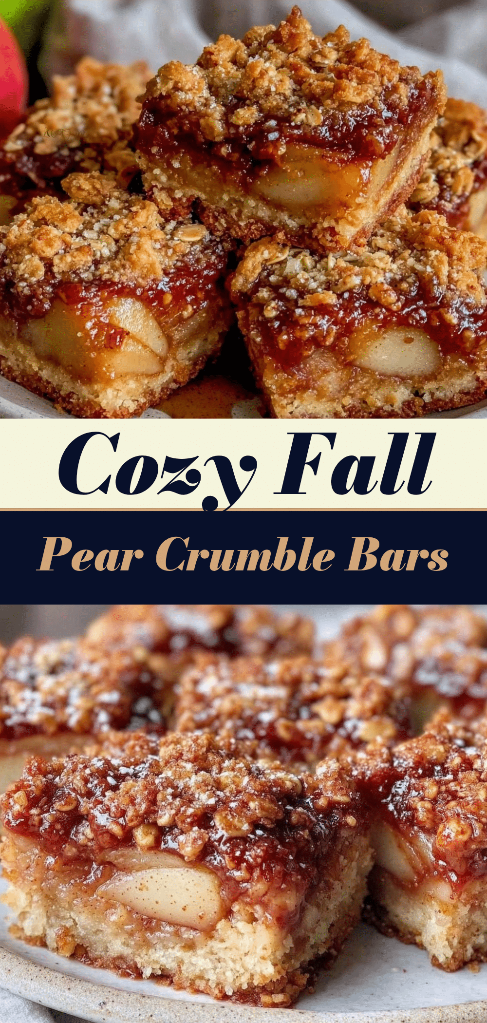 Chai Spiced Pear Crumble Bars: Easy Meal Prep 5 chai spiced pear crumble bars recipe