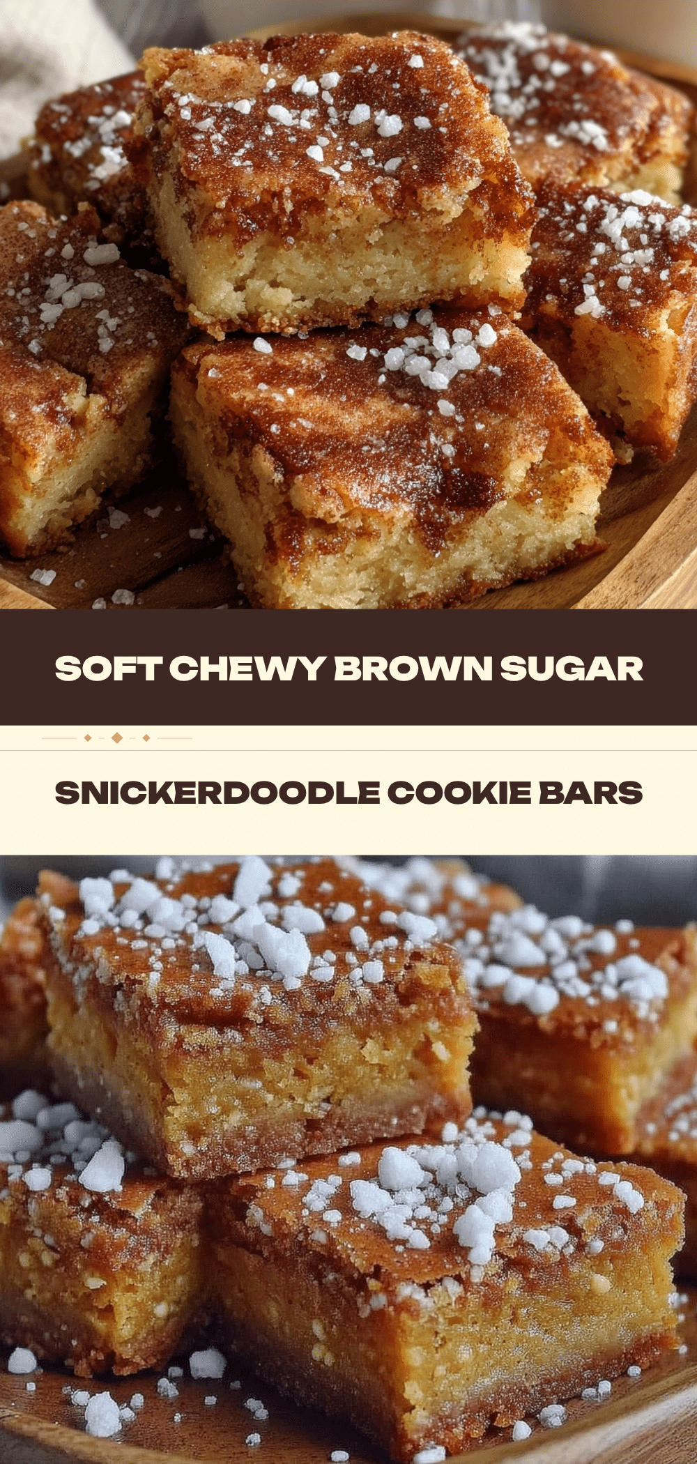 Chewy Brown Sugar Snickerdoodle Cookie Bars: 5-Ingredient Dessert 5 chewy brown sugar snickerdoodle cookie bars recipe