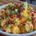 creamy buffalo chicken dip - featured image