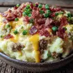 creamy cheeseburger potato soup - featured image