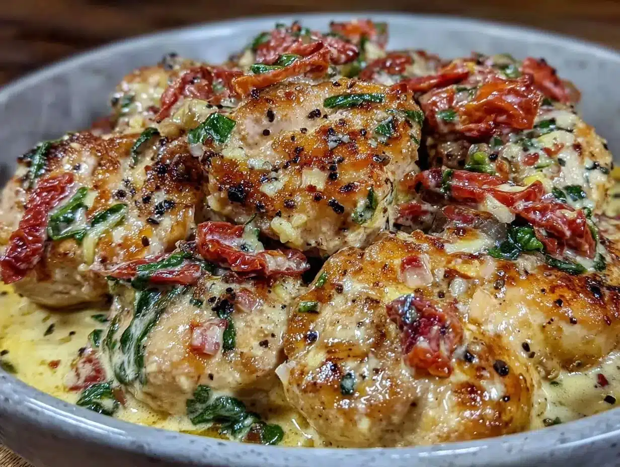 Crockpot Creamy Tuscan Garlic Chicken: Outdoor Smoked Perfection 4 Crockpot Creamy Tuscan Garlic Chicken preparation steps