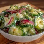 crunchy cucumber dill salad - featured image