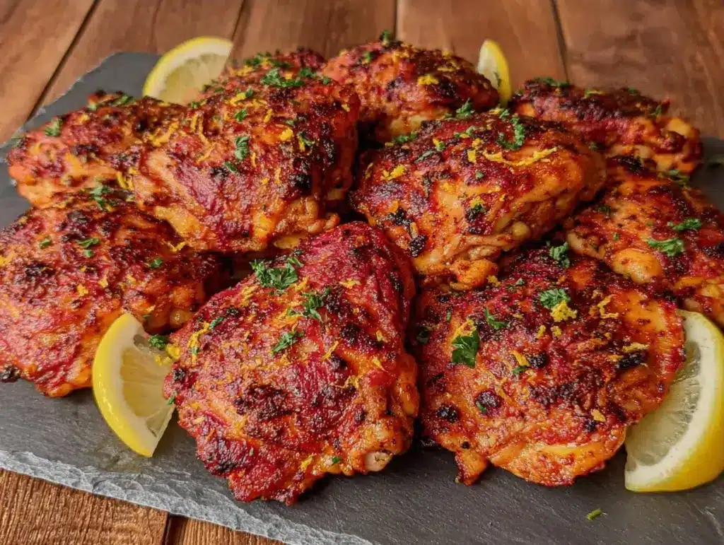 extra-crispy air fryer chicken thighs - featured image