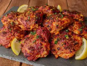 extra-crispy air fryer chicken thighs - featured image