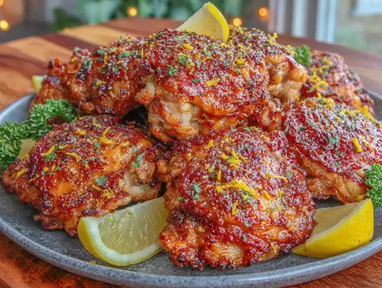 Extra-Crispy Air Fryer Chicken Thighs: 5-Ingredient Healthy Meal 4 extra-crispy air fryer chicken thighs preparation steps