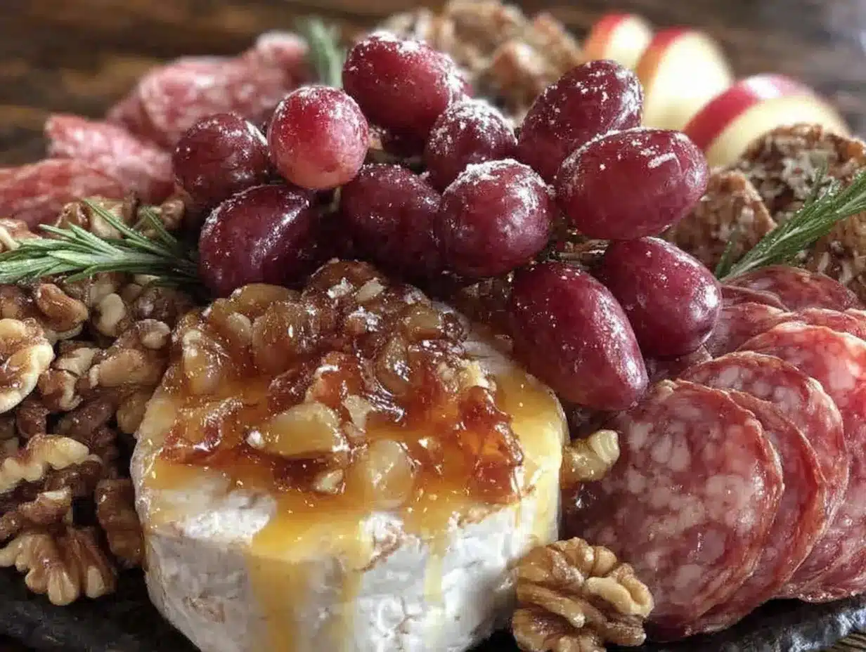 Fall Charcuterie Board: Easy 5-Step Honey Roasted Grapes 4 fall charcuterie board preparation steps