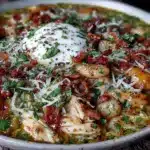 fall creamy white chicken chili - featured image