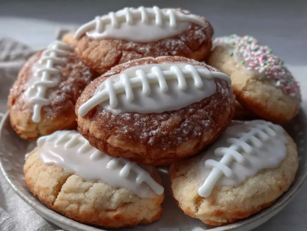 football sugar cookies - featured image