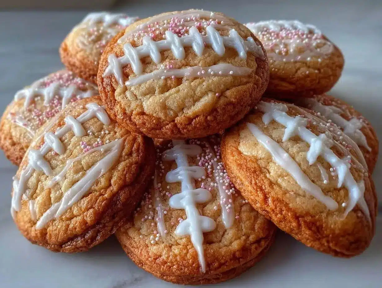 Football Sugar Cookies: 2-Portion Game Day Treat 4 football sugar cookies preparation steps