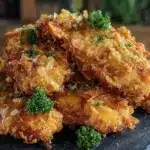 Keto Crispy Parmesan Crusted Chicken Tenders - featured image