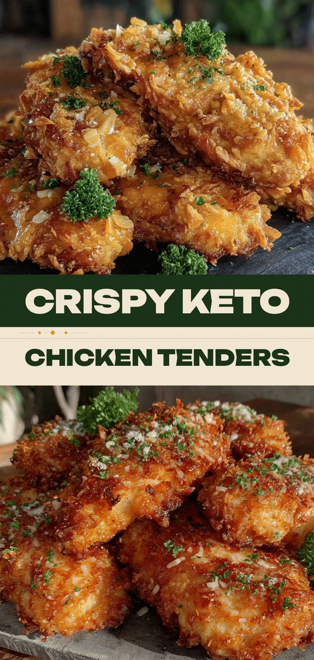 Keto Crispy Parmesan Crusted Chicken Tenders: Perfect Dinner Party Star 5 Keto Crispy Parmesan Crusted Chicken Tenders recipe