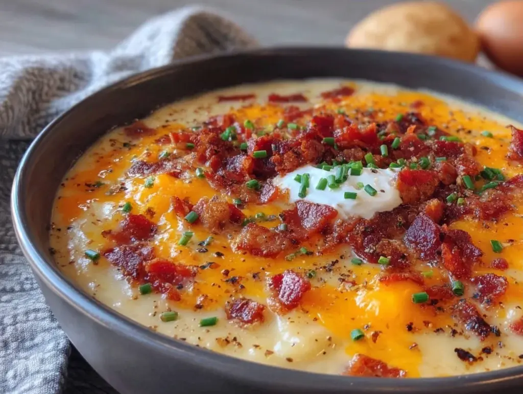 loaded baked potato soup - featured image