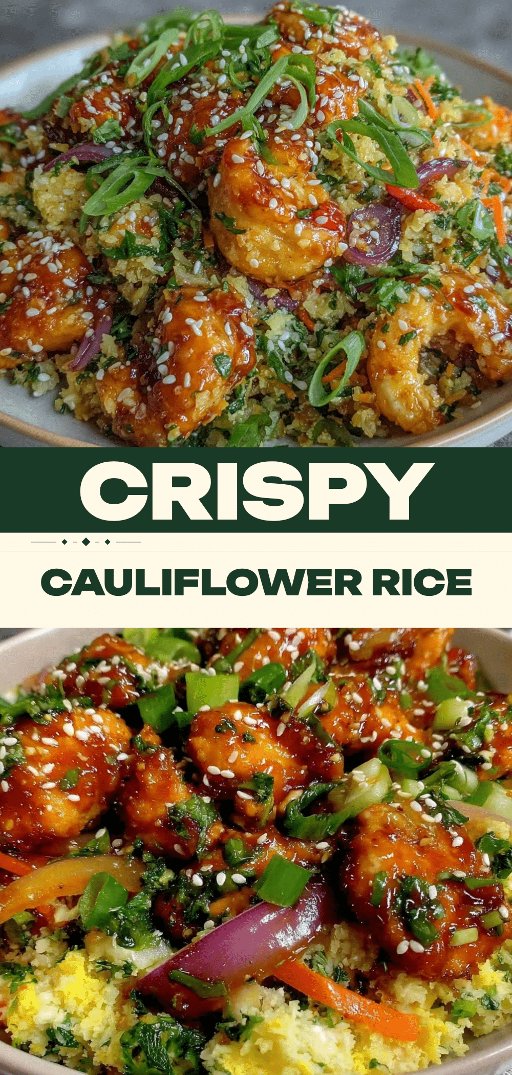 Low-Carb Cauliflower Fried Rice with Sesame Ginger Chicken: Gentle Dinner Idea 5 low-carb cauliflower fried rice with sesame ginger chicken recipe