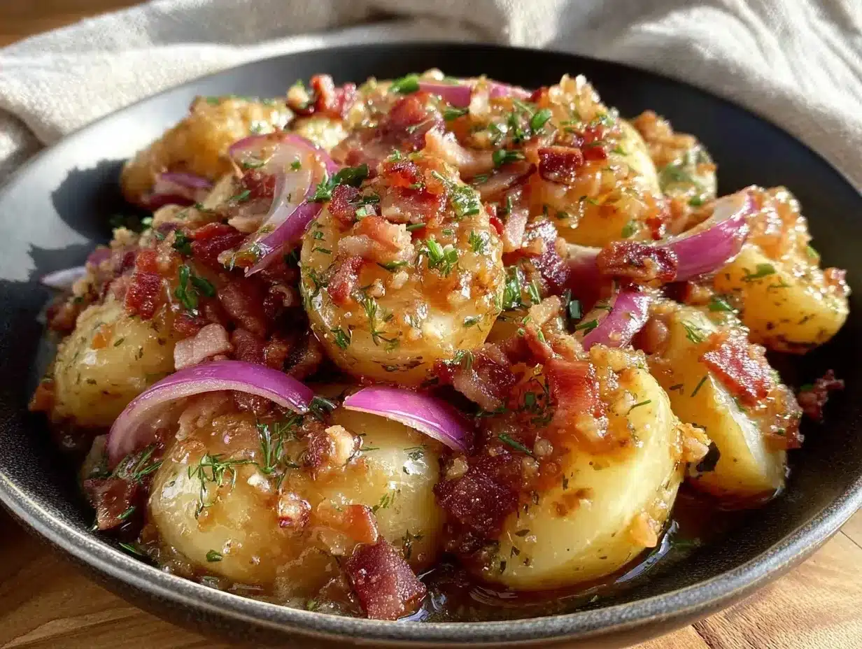 Oktoberfest German Potato Salad: 1-Serving Budget Meal 4 Oktoberfest German Potato Salad preparation steps