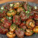paleo garlic butter steak bites - featured image