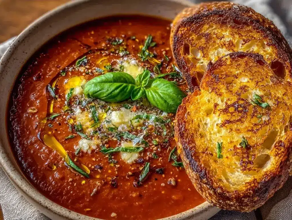 roasted tomato soup - featured image