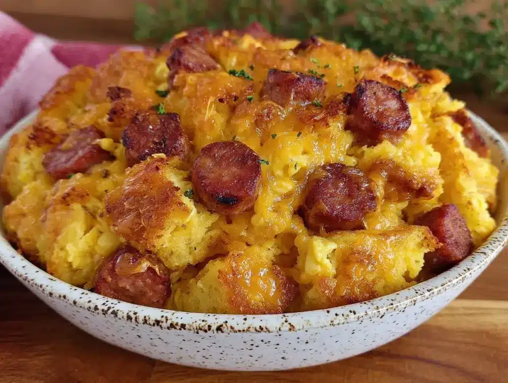 Sausage Egg Casserole for One - featured image