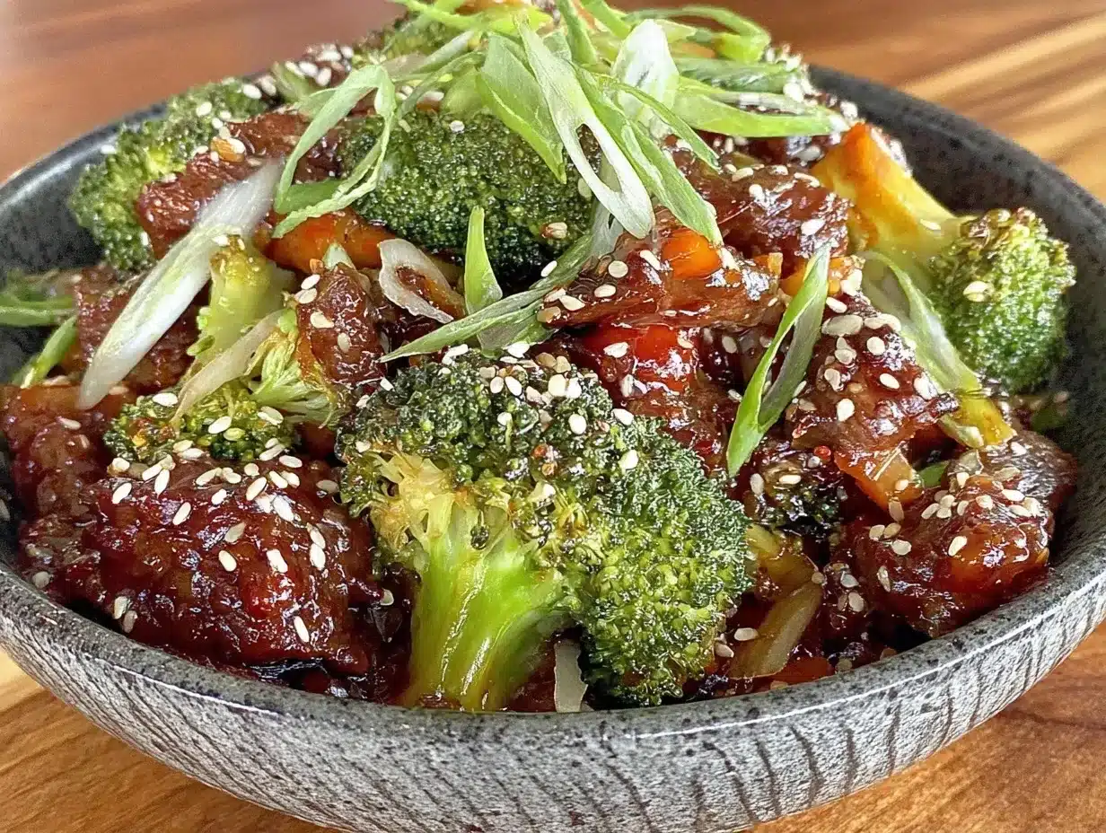 Sesame Garlic Beef & Broccoli: 5-Step Better Than Takeout 4 sesame garlic beef and broccoli preparation steps