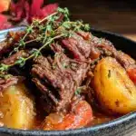 slow cooker beef and root vegetable stew - featured image