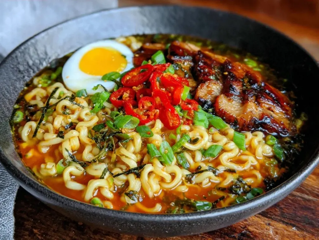 spicy miso ramen meal prep - featured image