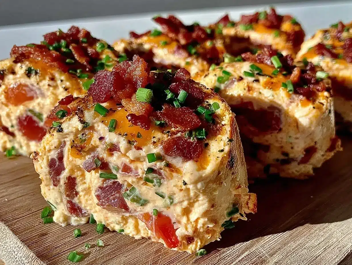Tailgate Cheesy Bacon Ranch Pinwheels: 15 Min Party Snack 4 Tailgate Cheesy Bacon Ranch Pinwheels preparation steps