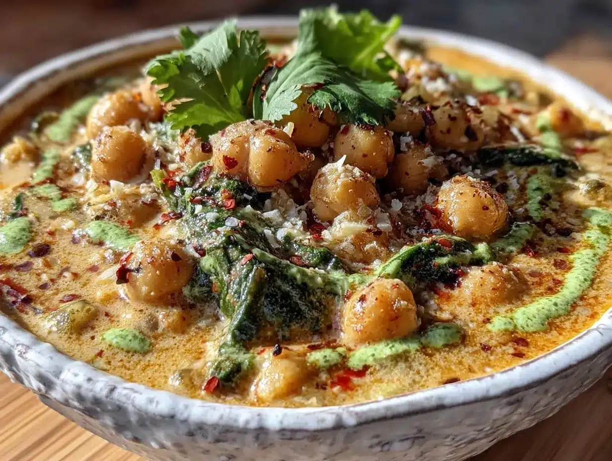 Vegan Creamy Coconut Chickpea Curry: 5-Ingredient Easy Dinner 4 vegan creamy coconut chickpea curry preparation steps