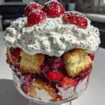 Whipped Strawberry Shortcake Trifle - featured image
