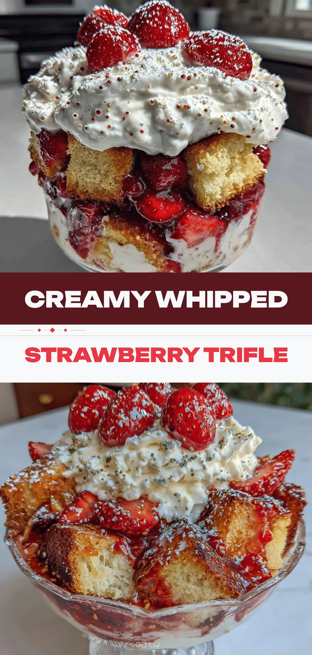 Whipped Strawberry Shortcake Trifle: The Whisking Trick 5 Whipped Strawberry Shortcake Trifle recipe